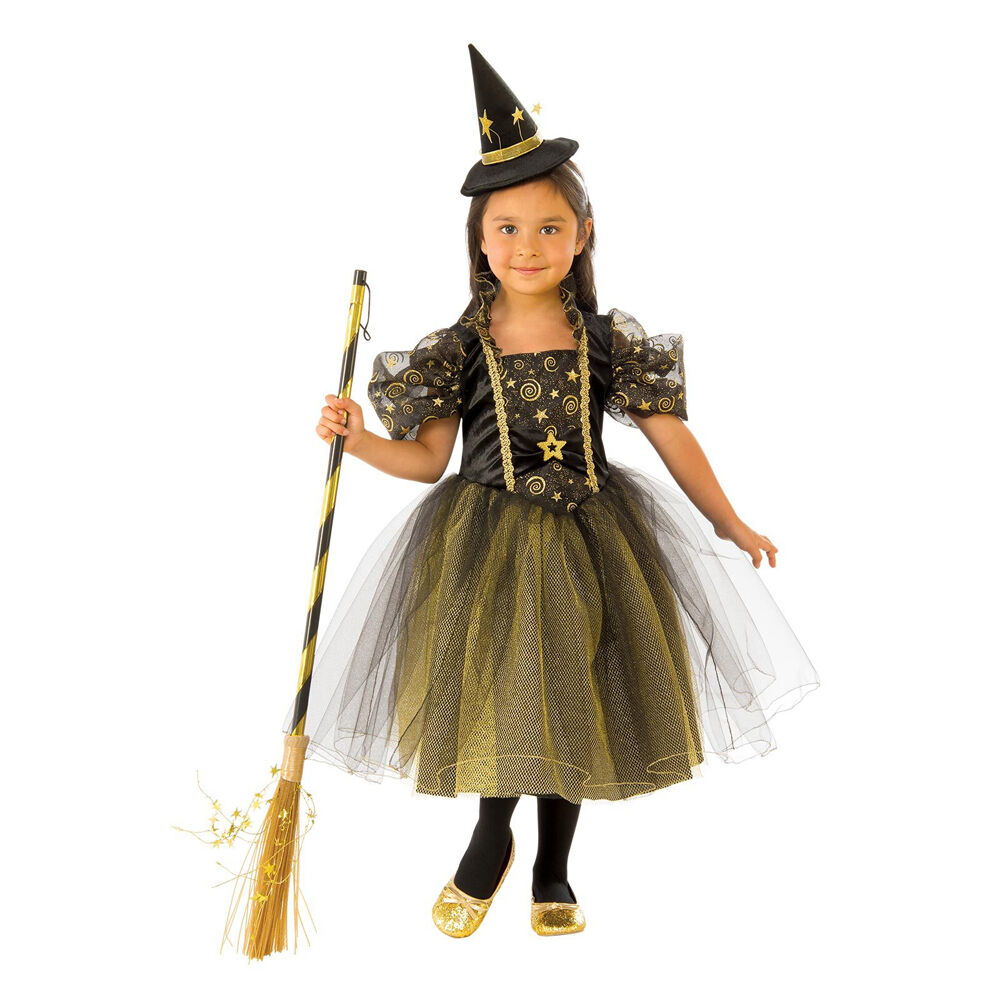 Rubies Golden Star Witch Girls/Kids Dress Up Party Halloween Costume Size M