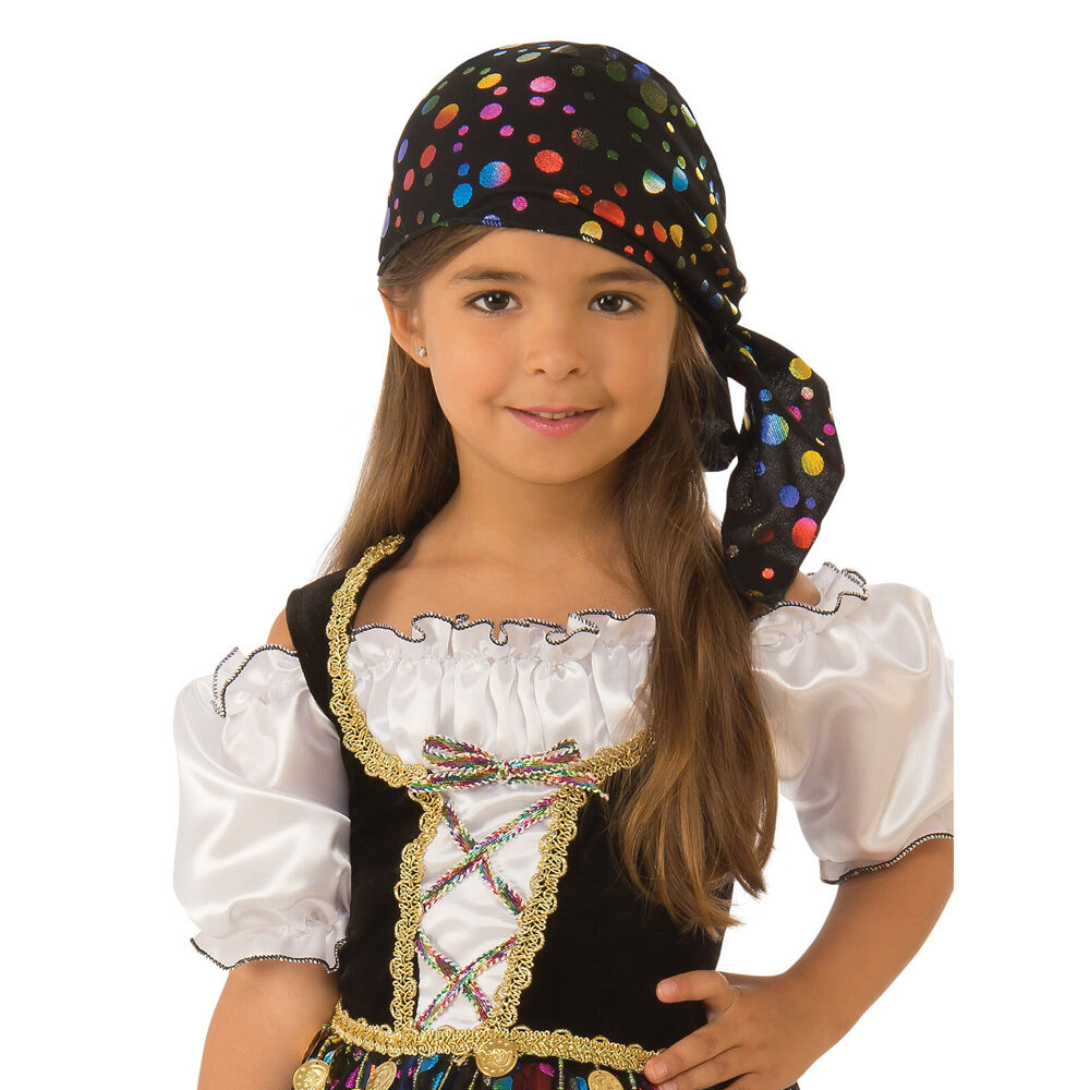 Rubies Gypsy Girl Dress Up Headpiece Kids Girls Halloween Party Costume Size L — image 2