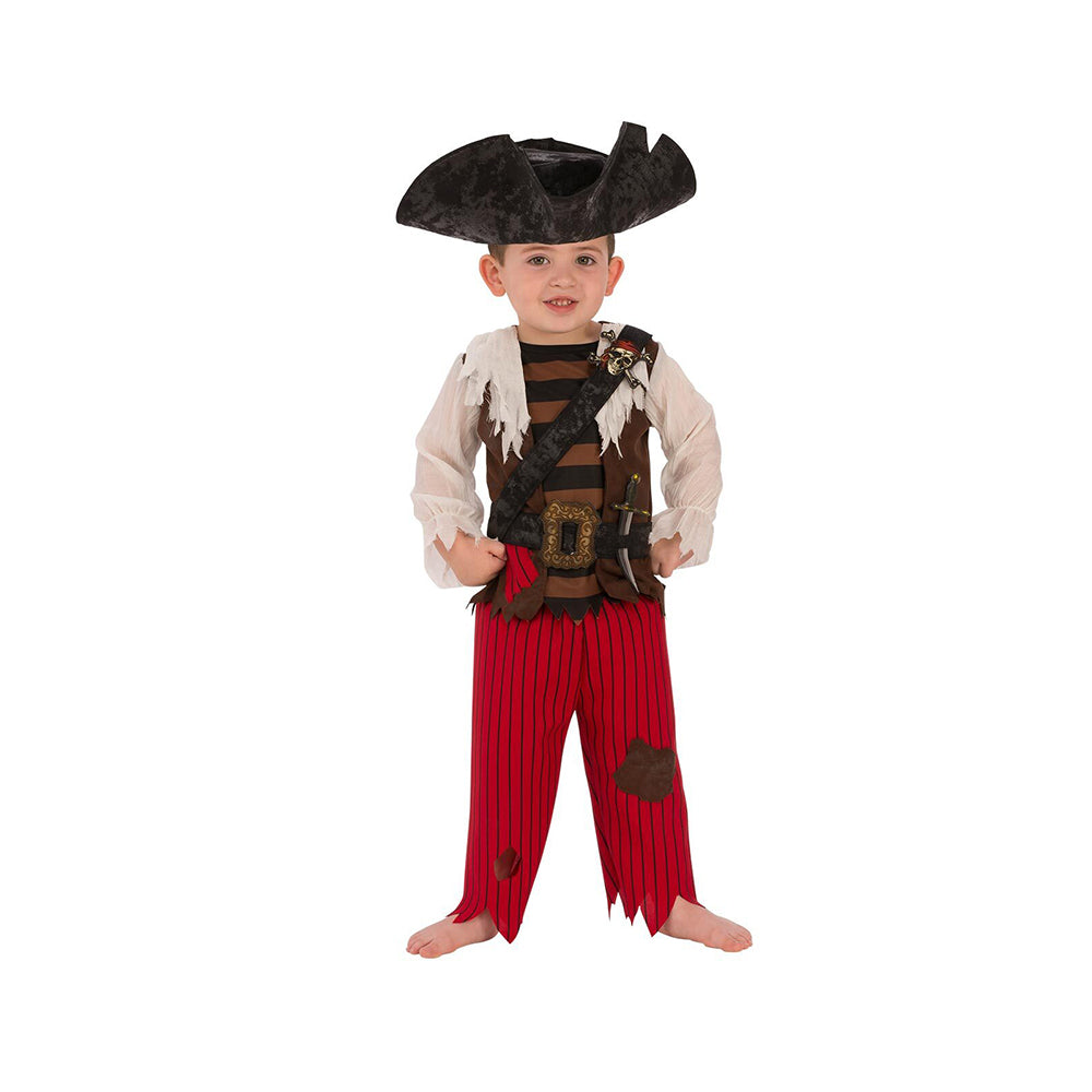 Rubies Pirate Matey Dress Up Kids/Child Halloween Party Costume w/ Tricorn Hat Size M