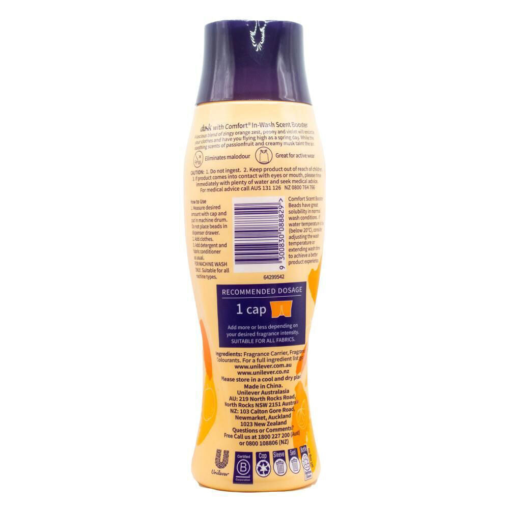 Comfort Fabric Freshener In Wash Scent Booster Dusk Orange Spring 425g — image 2