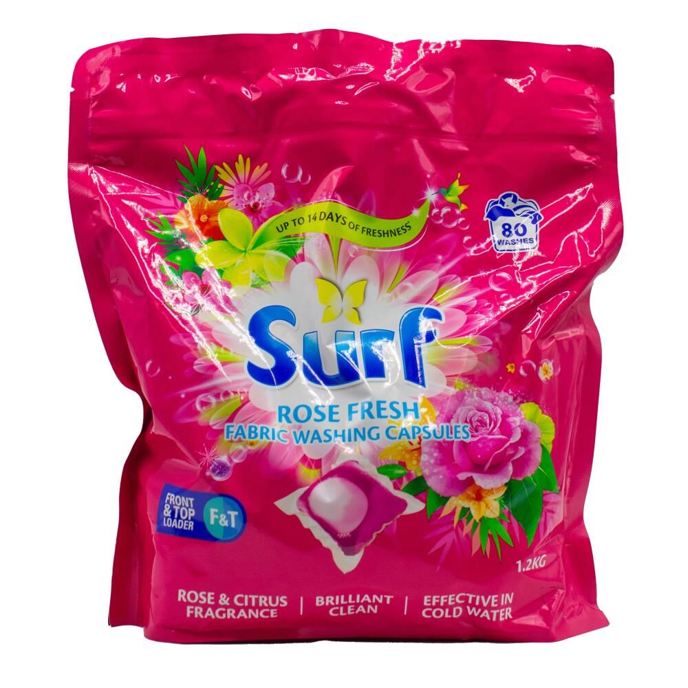 Surf Fabric Stain Removal Washing Capsules Front & Top Loader Rose Fresh (240 Pieces) — image 2