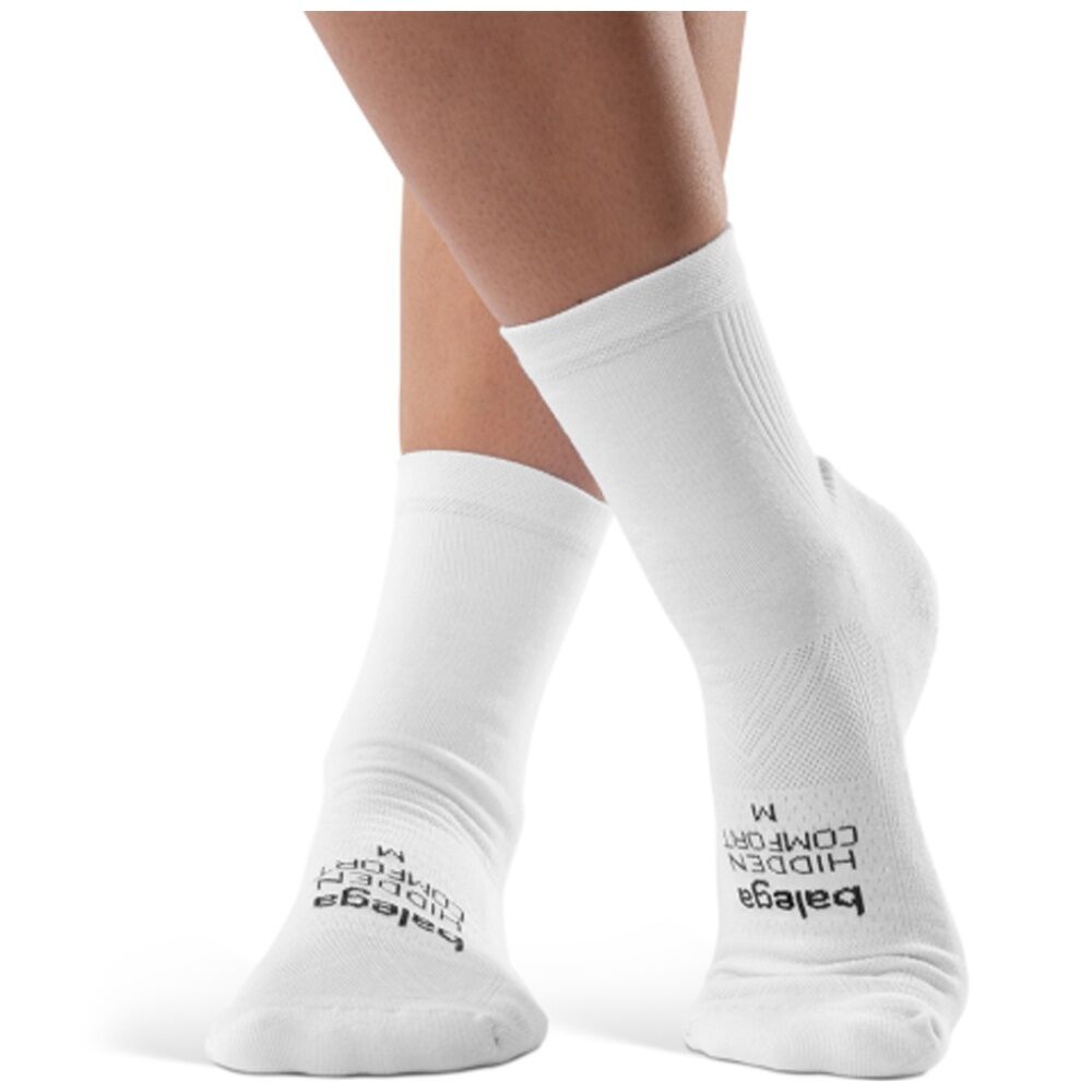 Balega Hidden Comfort Mini-Crew Moisture Wicking Cushioned Socks White — image 5