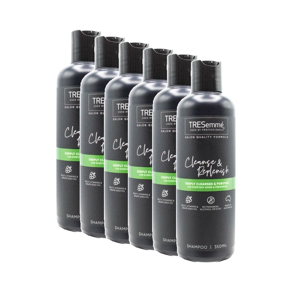 TRESemme Hair Shampoo Cleanse And Replenish w/Multi Vitamins 350ml (6 Pack)