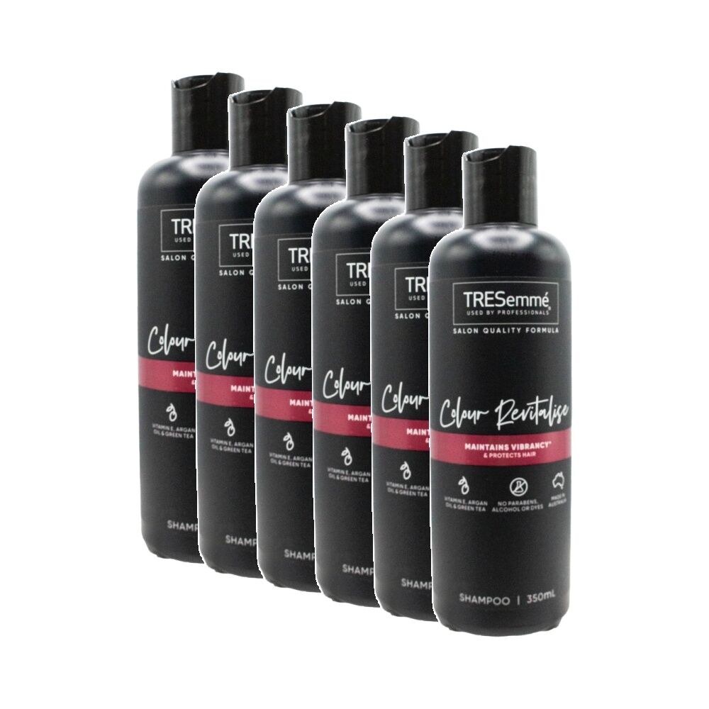 TRESemme Hair Shampoo Colour Revitalise w/Argan Oil & Green Tea 350ml (6 Pack)