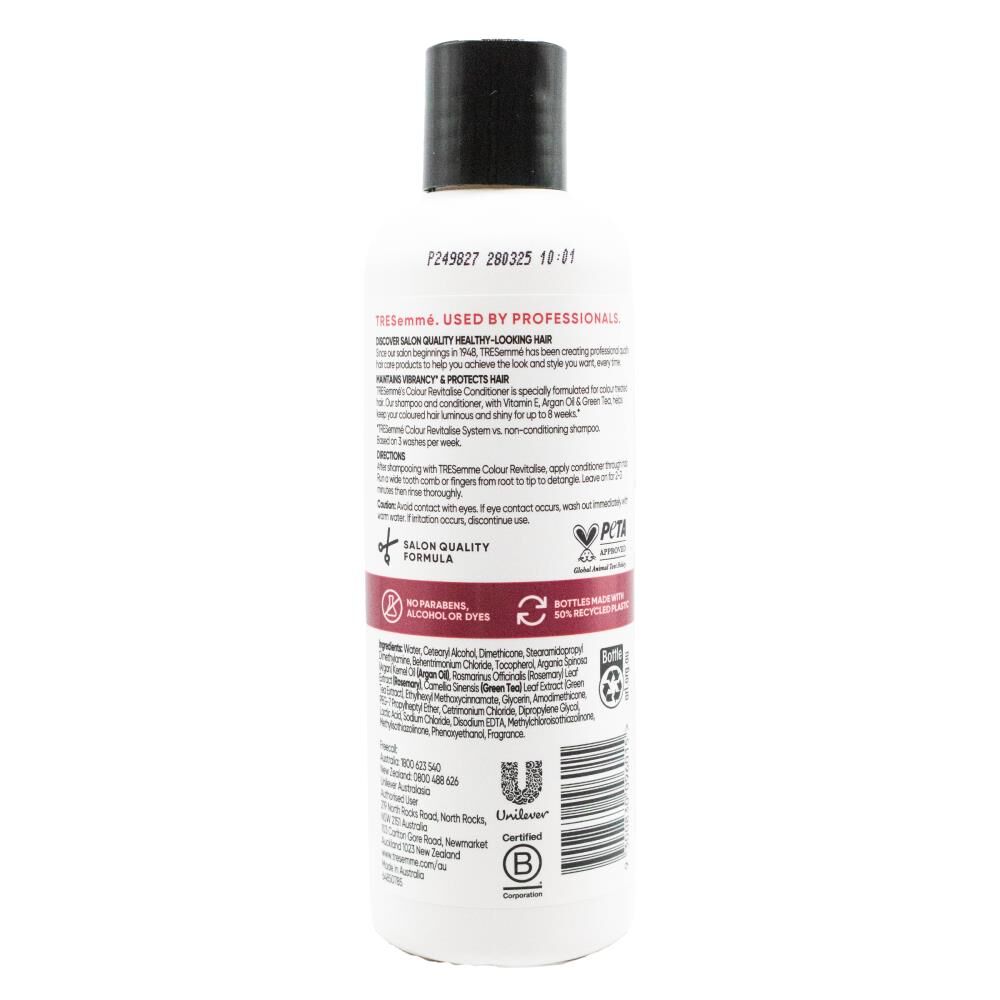 TRESemme 350ml Hair Conditioner Colour Revitalise Maintains Vibrancy — image 2