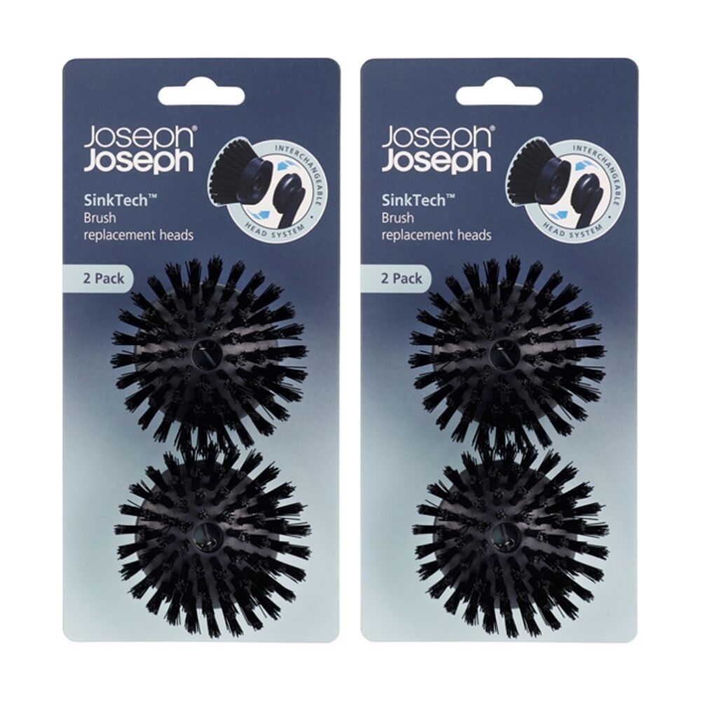 Joseph Joseph 2pc Joseph Joseph SinkTech Pan Scraper Brush Replacement Heads Graphite (2 Pack)