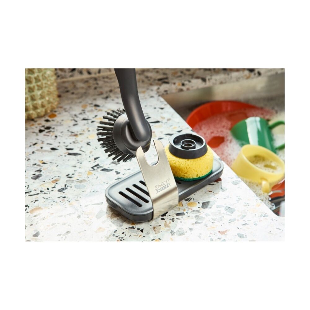 Joseph Joseph 2pc Joseph Joseph SinkTech Pan Scraper Brush Replacement Heads Graphite (2 Pack) — image 6