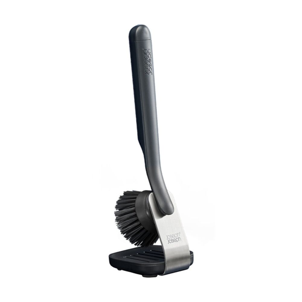 Joseph Joseph SinkTech Kitchen Dish Sink Brush With Steel Stand Graphite (2 Pack) — image 2