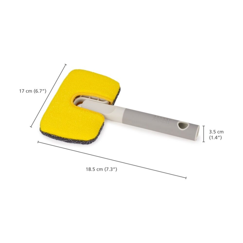 Joseph Joseph CleanTech Surface Scrubber Compatible w/ Extension Pole 2-in-1 (2 Pack) — image 5