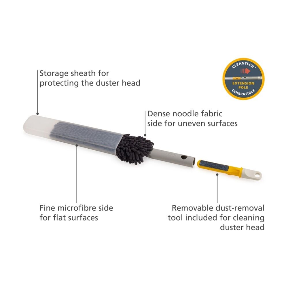 Joseph Joseph CleanTech Duster With Storage Sheath Dual-Function — image 6