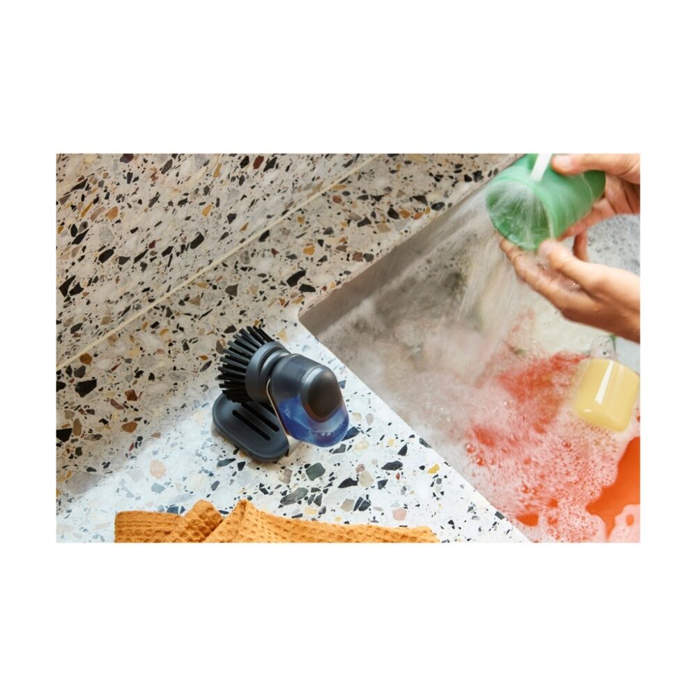 Joseph Joseph SinkTech Soap Dispenser Palm Brush With Stand Refillable Soap Graphite — image 7
