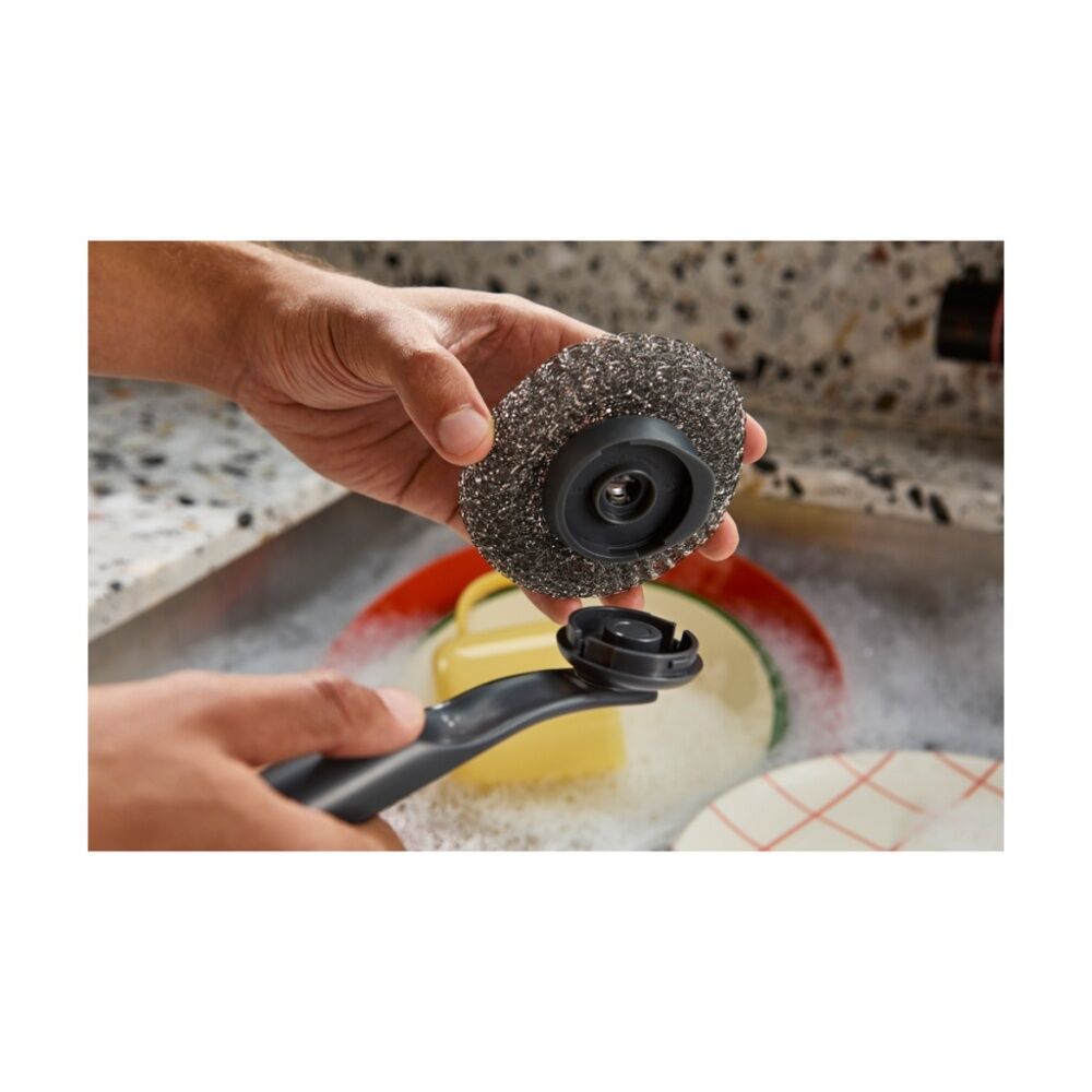 Joseph Joseph SinkTech 4x 2pc Steel Kitchen Scourer Replacement Heads Graphite — image 9
