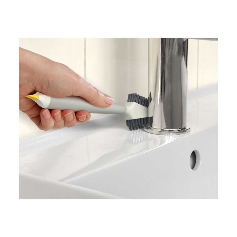 Joseph Joseph CleanTech 3-In-1 Bathroom Grout And Corner Detail Brush Stone (2 Pack) — image 10