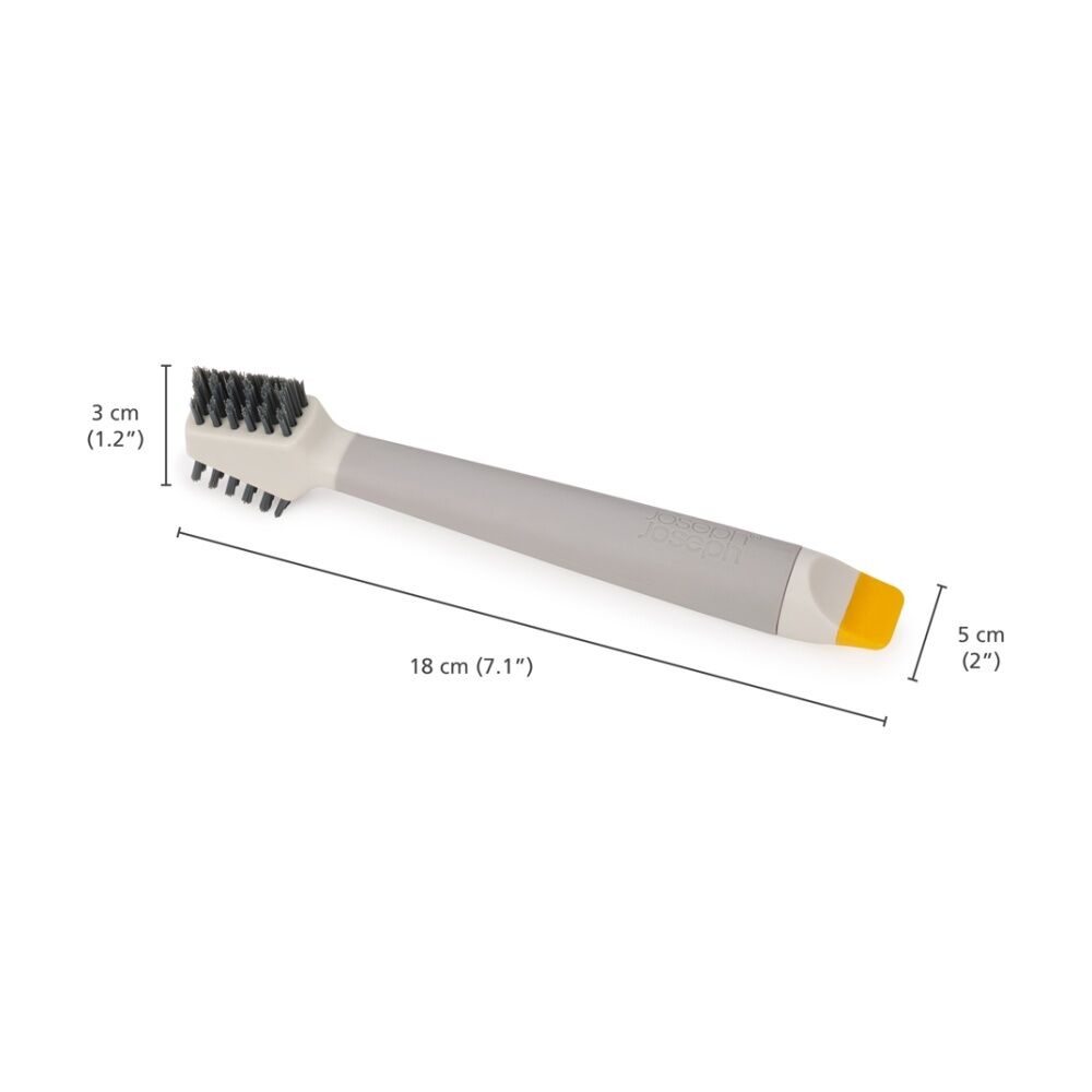 Joseph Joseph CleanTech 3-In-1 Bathroom Grout And Corner Detail Brush Stone (2 Pack) — image 7