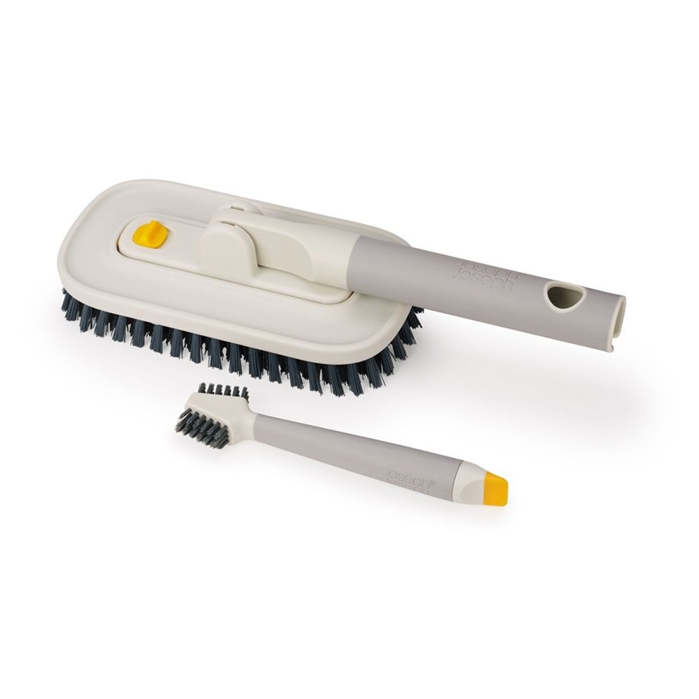 Joseph Joseph CleanTech Detail Cleaning Set Tile Scrubber & Brush Stone (2 Pieces) — image 4