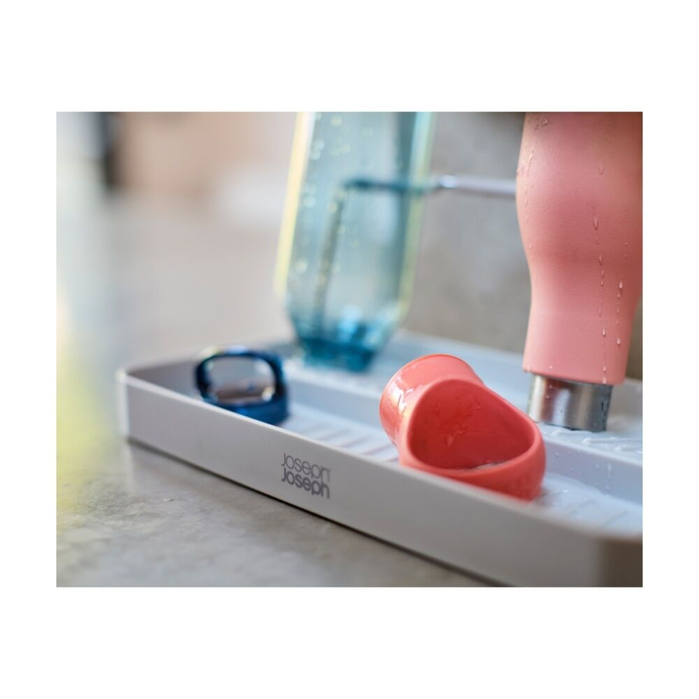 Joseph Joseph Neat DrySmart Bottle Drying Rack Kitchen Organiser Foldable Stone — image 9