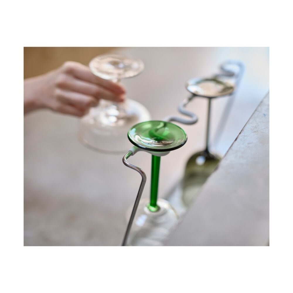 Joseph Joseph DrySmart Wine Glass Drying Rack Kitchen Organiser Foldable Stone — image 10
