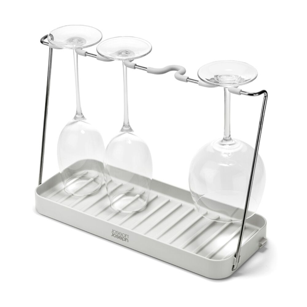 Joseph Joseph DrySmart Wine Glass Drying Rack Kitchen Organiser Foldable Stone — image 2