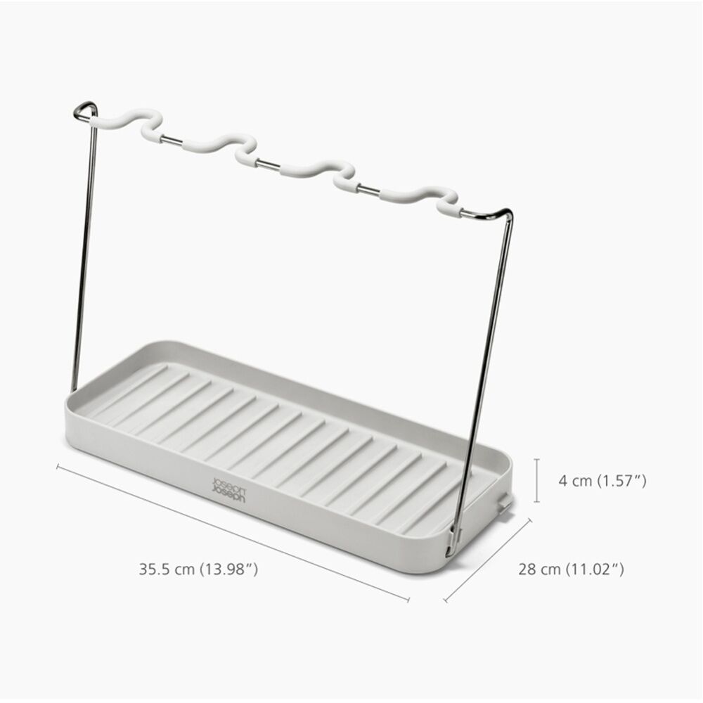 Joseph Joseph DrySmart Wine Glass Drying Rack Kitchen Organiser Foldable Stone — image 8