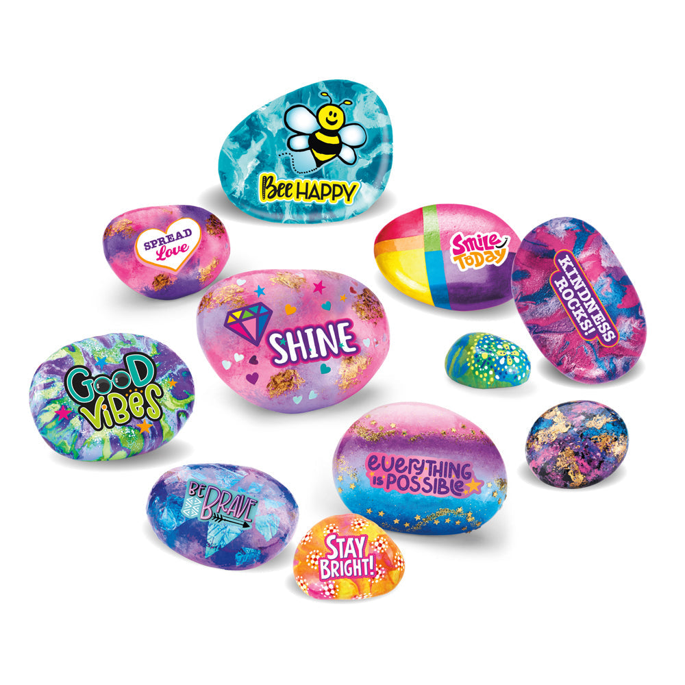Shimmer 'N Sparkle Kids/Children Inspirational Rock Art DIY Craft Kit Set 8y+ (2 Pack) — image 4