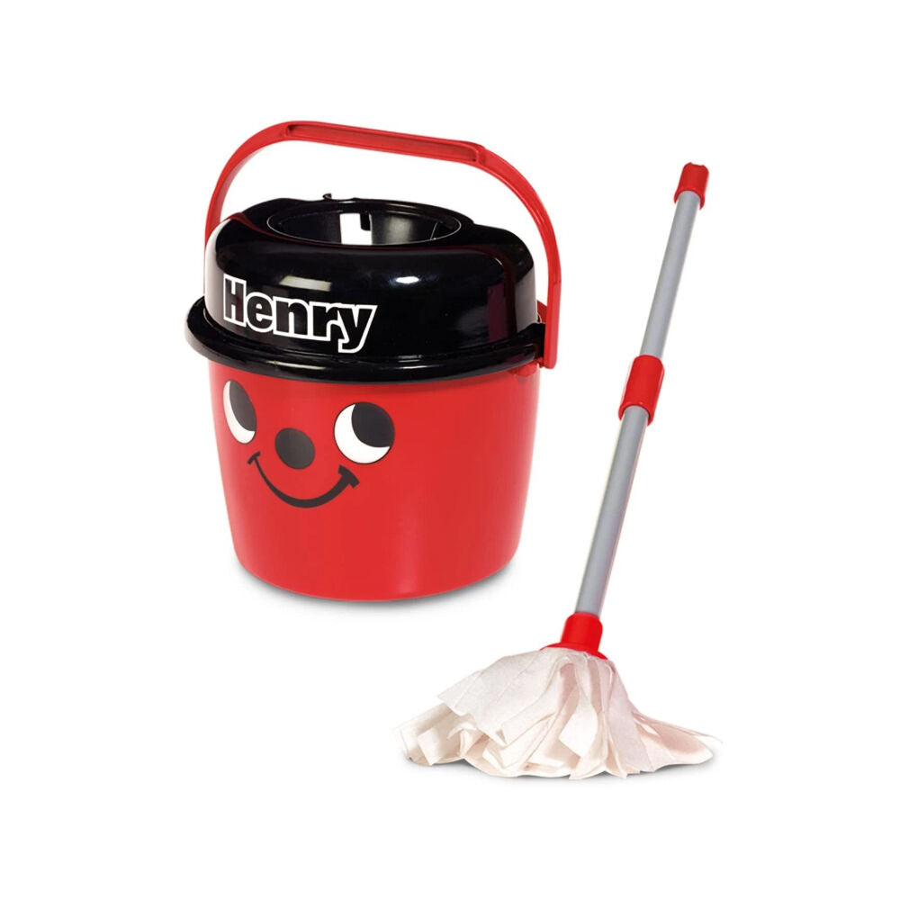 Casdon Kids Children 3y+ Red Set Role-play Cleaning Toy Henry Mop & Bucket