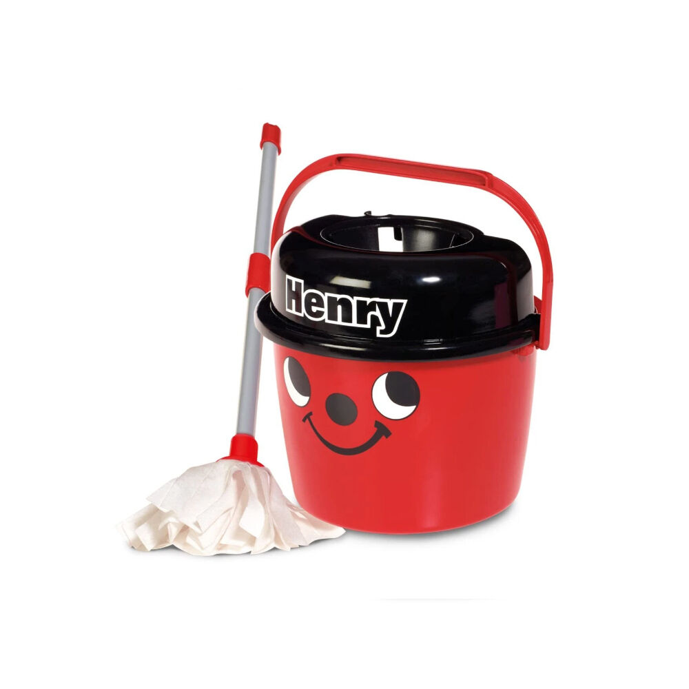 Casdon Kids Children 3y+ Red Set Role-play Cleaning Toy Henry Mop & Bucket — image 2