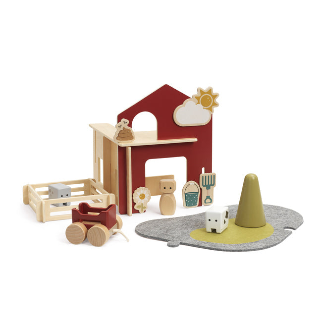 10-2201-micki-world-farm-set-kids-children-fun-wooden-toy-2y