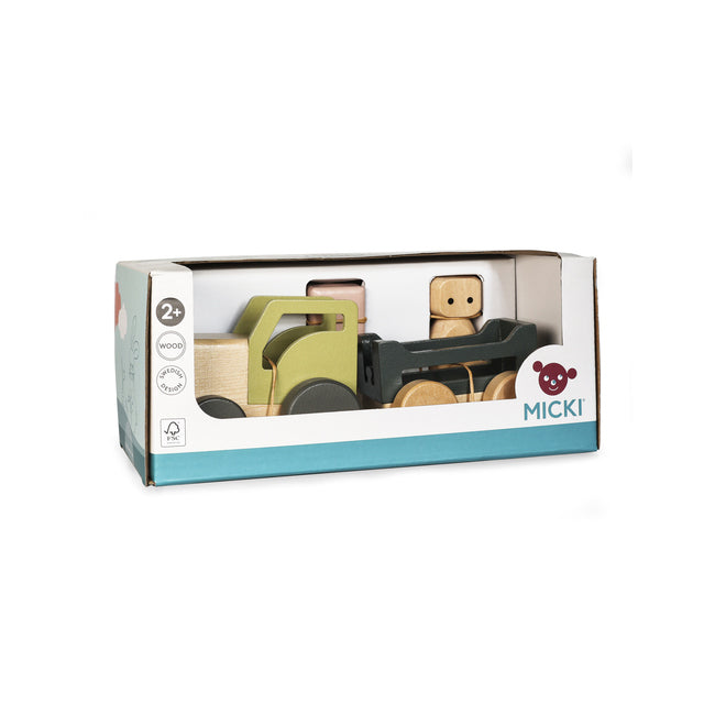 10-2205-micki-world-tractor-set-kids-children-play-wooden-toy-2y
