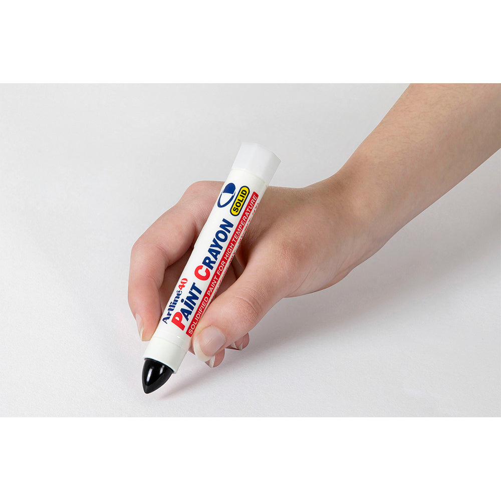 104001-12pk-artline-40-permanent-paint-crayon-high-temperature-black