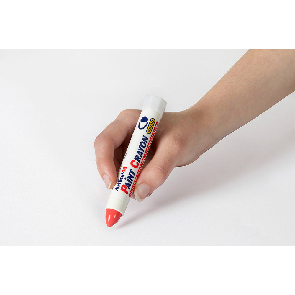 104002-12pk-artline-40-permanent-paint-crayon-high-temperature-red