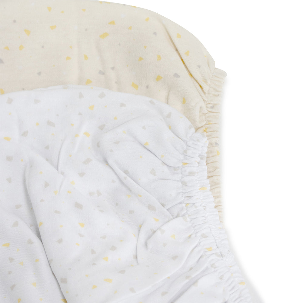 10506-2pc-bubba-blue-everyday-cradle-fitted-sheet-terrazzo-wht-wheat-55x96cm