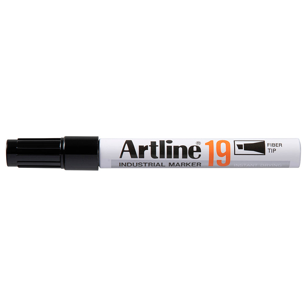 119001-12pk-artline-19-industrial-permanent-marker-5mm-chisel-nib-black