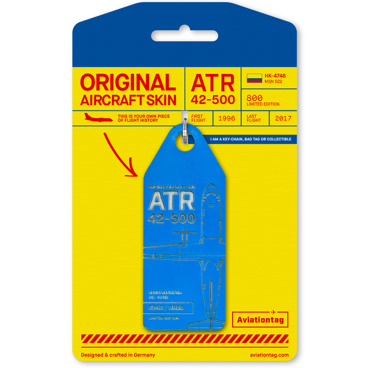 12011-aviationtag-atr-42-keychain-tag-14-5cm-keyring-aircraft-skin-satena-blue