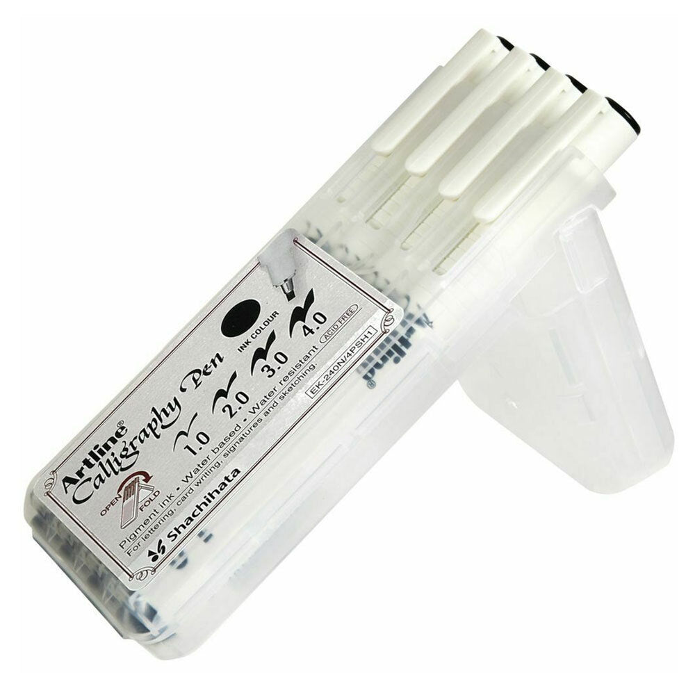 1240401-4pc-artline-calligraphy-pen-black