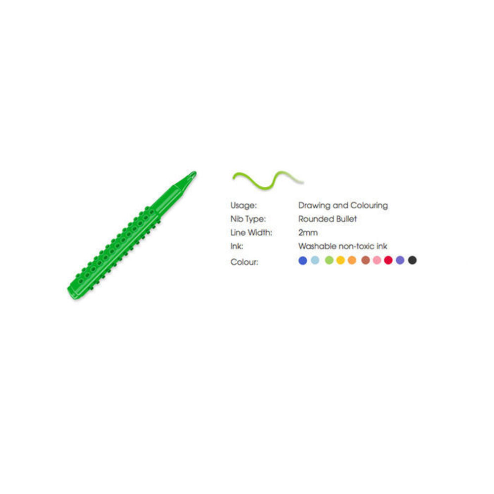 130072-artline-stix-colouring-marker-10pk-pens-toy-draw-build-play-kids-children-teens