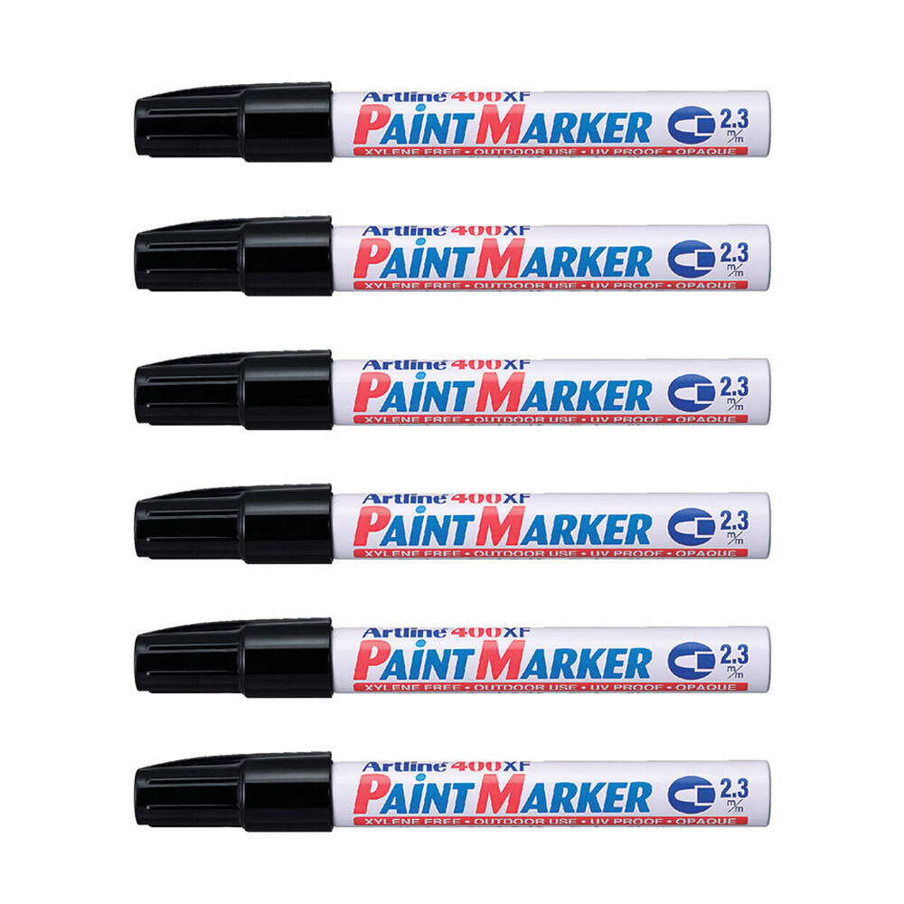 140001-12pk-artline-400-permanent-paint-marker-2-3mm-bullet-nib-black