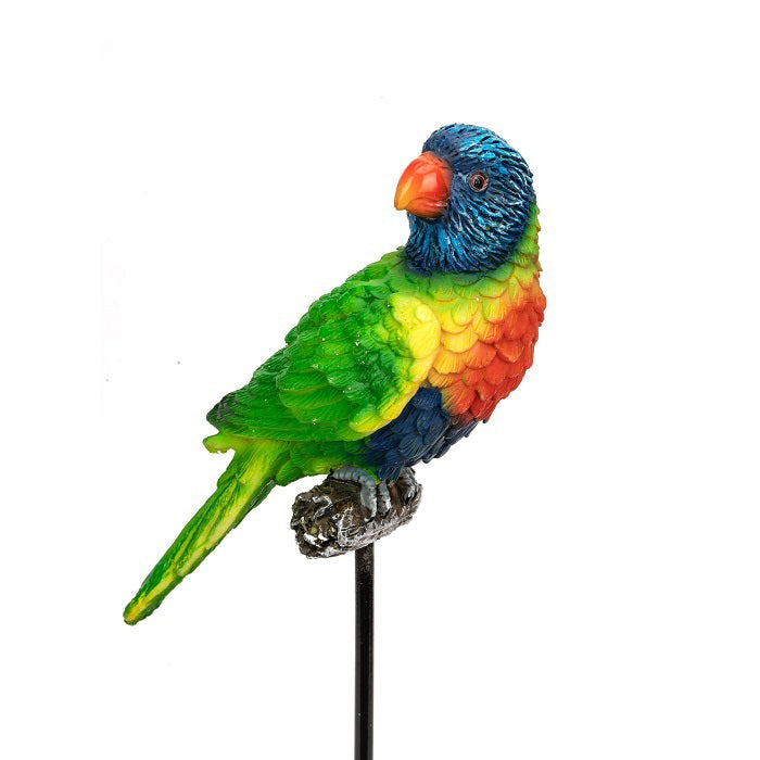 14016-garden-polyresin-5-5cm-lorikeet-on-stick-outdoor-decor