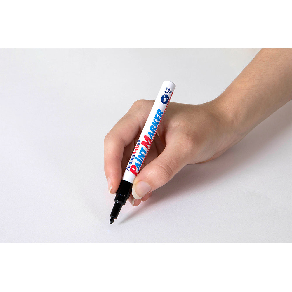 144001-12pk-artline-440-permanent-paint-marker-1-2mm-bullet-nib-black