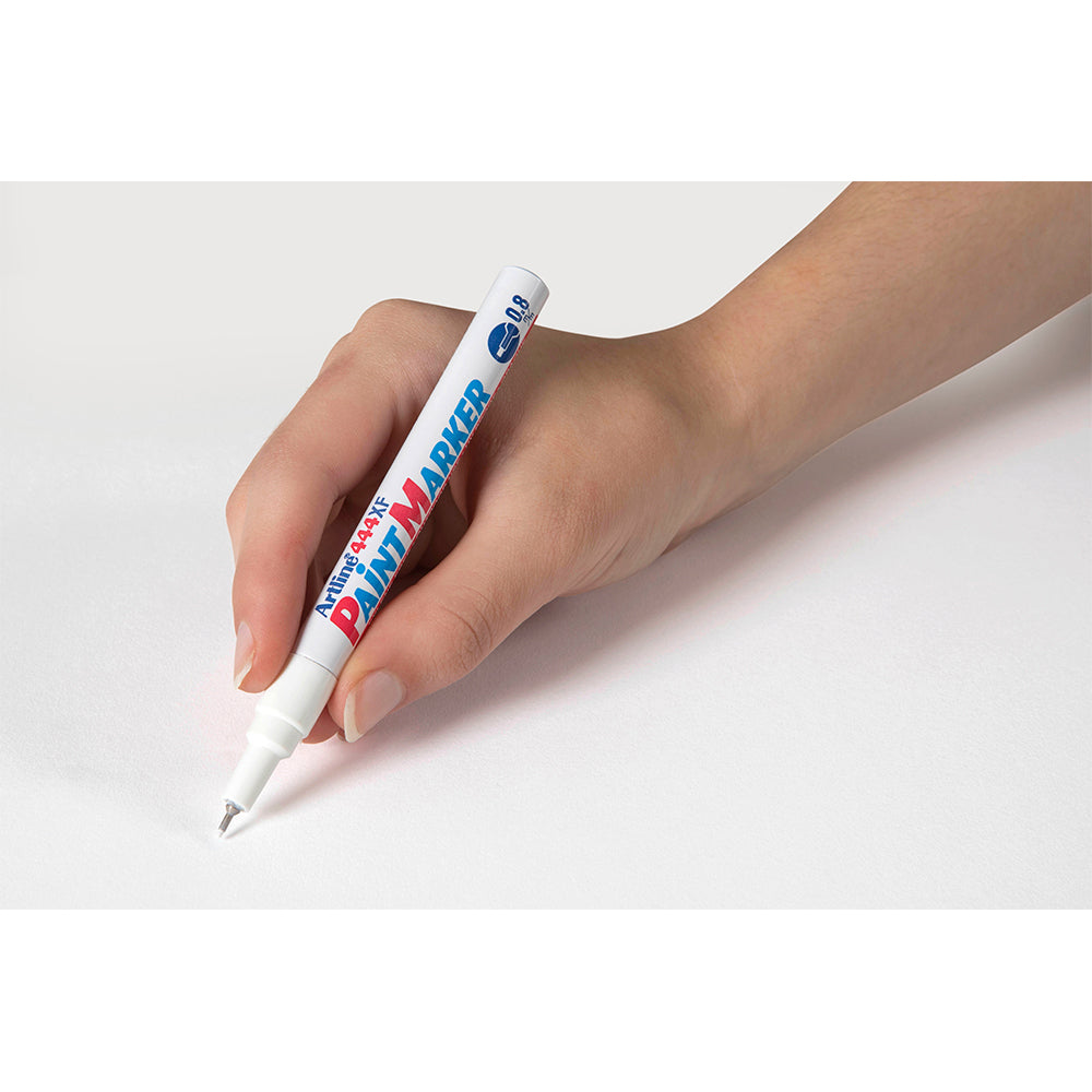 144433-12pk-artline-444-permanent-paint-marker-0-8mm-bullet-nib-white