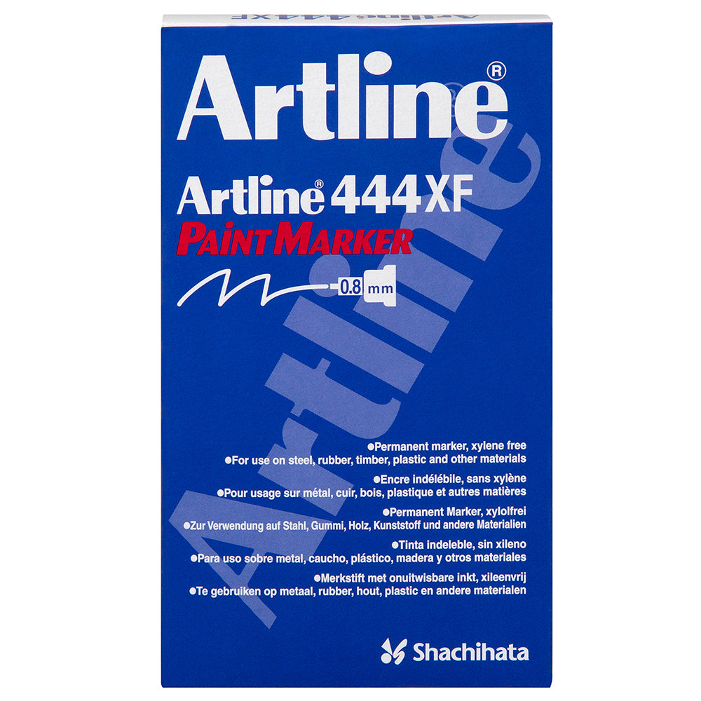 144433-12pk-artline-444-permanent-paint-marker-0-8mm-bullet-nib-white