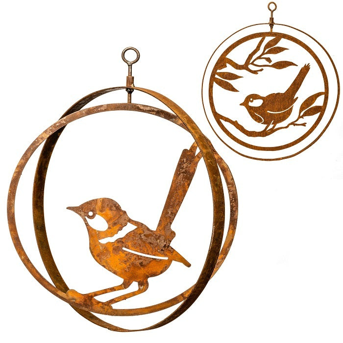 14733-garden-35cm-double-swiveling-ring-bird-hanging-decor-assorted