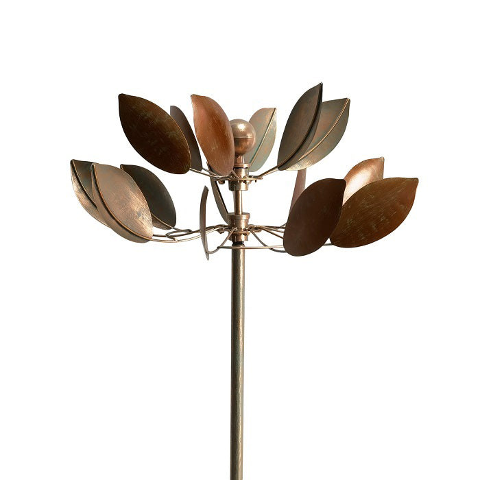 15006-waratah-windmill-outdoor-ornament-yard-patio-garden-decor-champagne-bronze