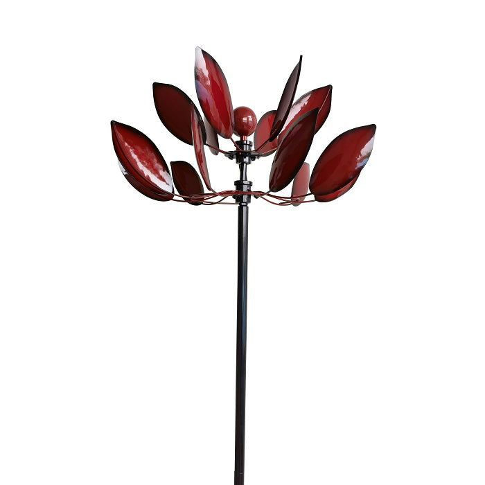 15013-waratah-windmill-142cm-outdoor-ornament-yard-patio-garden-decor-red