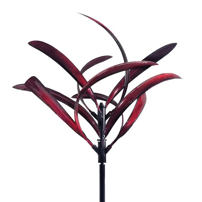 15044-wind-spinner-grevillea-208cm-outdoor-ornament-yard-patio-garden-decor-red