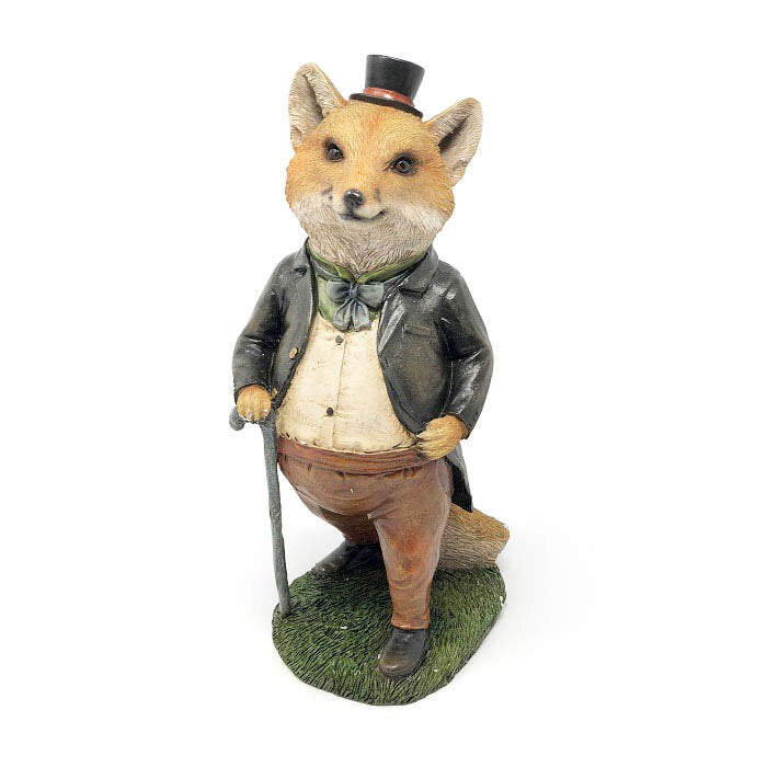 15402-garden-sculpture-29cm-resin-fox-outdoor-ornament-decor