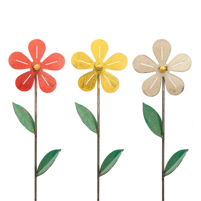 15556-simple-flower-painted-60cm-ornament-garden-decor-assorted