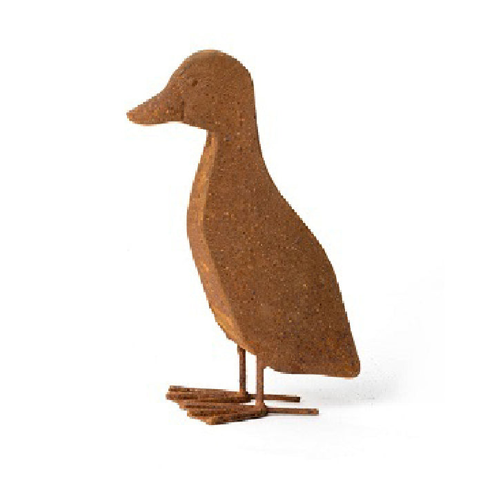 15938-metal-ornament-ducklings-rust-outdoor-garden-decor-assorted