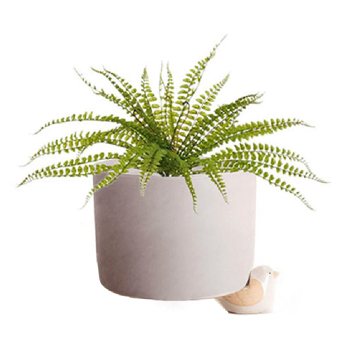 16188-ceramic-8cm-pot-planter-w-bird-feet-garden-decor-assorted