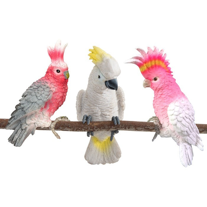 16423-cockatoo-12cm-pot-planter-sitter-outdoor-garden-decor-assorted