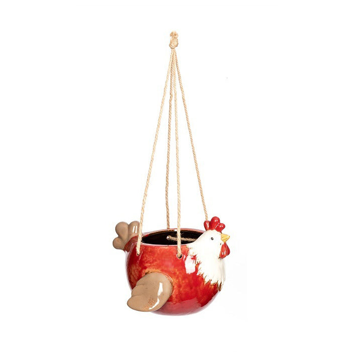 16515-hanging-planter-22cm-chicken-flying-pot-garden-home-decor-assorted